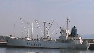 A lagre fishing boat at Ribeira