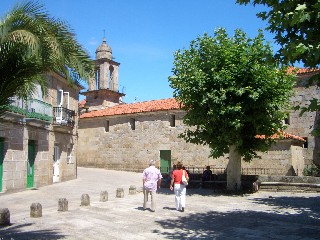 One of the larger and more open plazas