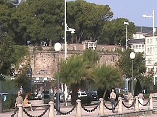 The fort wall of the "jardin de San Carlos"