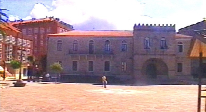 View of Noia's main plaza, 2002