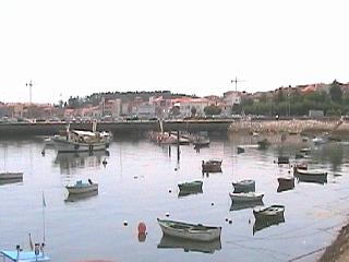 A view of A Pobra do Caraminal's port