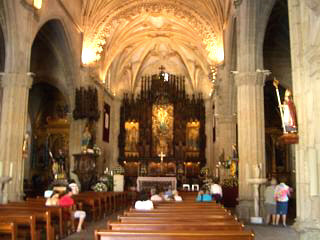 Inside the basilica de Santa Maria a Maior