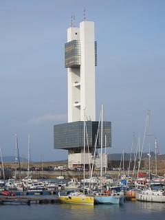 A Coruna's port control building